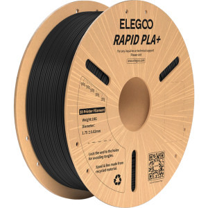 ELEGOO Filament Rapid PLA+, Black, 1 kg