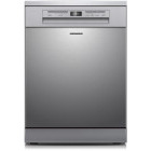 Masina de spalat vase Heinner HDW-FSM60614DXE++, 14 seturi, 6 programe, Clasa E, AquaStop, 60 cm, Inox
