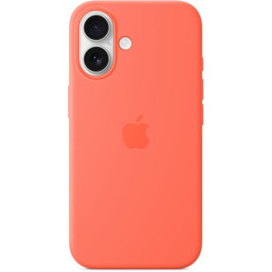 Apple Protectie pentru spate, material silicon pentru iPhone 16 Tangerine (SEASONAL)