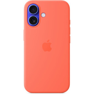 Apple Protectie pentru spate, material silicon pentru iPhone 16 Plus - Tangerine (SEASONAL)