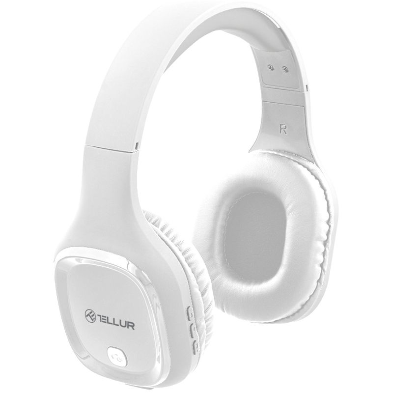 Casti Tellur On-Ear, Pulse White