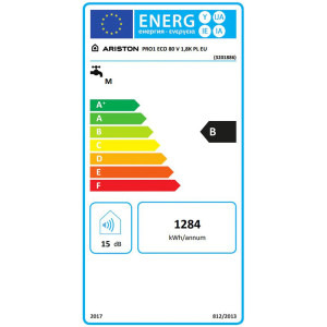 Ariston electric Pro 1 Eco 80L, 1800 W, functie Eco Evo, rezervor emailat cu Titan