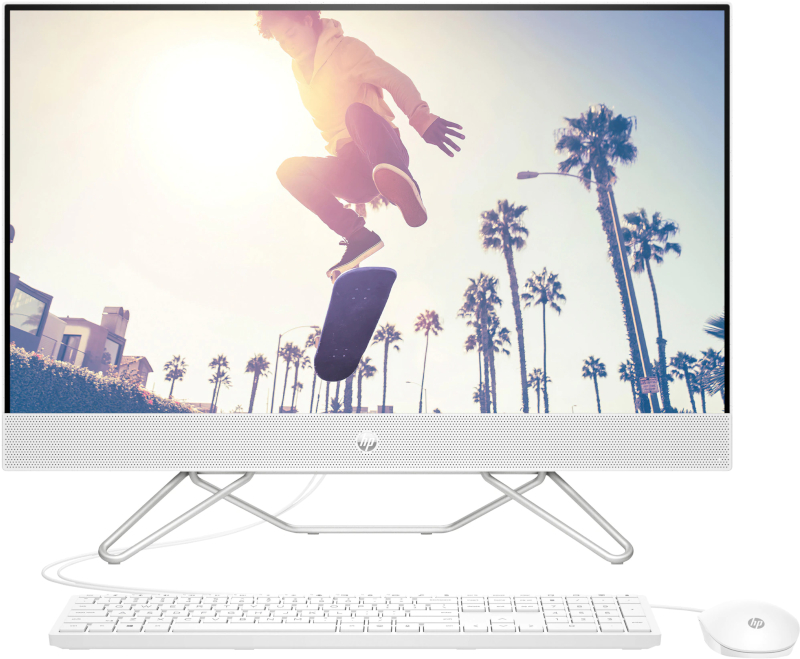 All-In-One PC HP 27-cb1023nq, 27 inch FHD, Procesor AMD Ryzen 3 5425U 2.7GHz, 16GB RAM, 256GB SSD + 1TB HDD, Radeon Graphics, Camera Web, no OS
