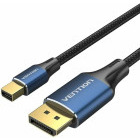 Cablu video Vention Mini DisplayPort Male - DisplayPort Male, 2 m, Negru/Albastru