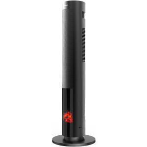 Heinner Radiator ceramic HCH-LD2000BK, 2000 W, 2 trepte, Simulare flacara, Negru