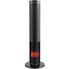 Heinner Radiator ceramic HCH-LD2000BK, 2000 W, 2 trepte, Simulare flacara, Negru