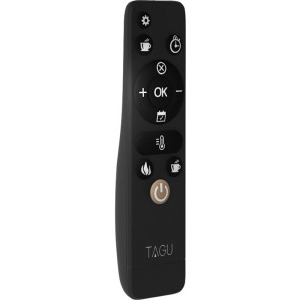 TAGU Semineu Helmi Solid Grey cu focar electric PowerFlame, 23 inch