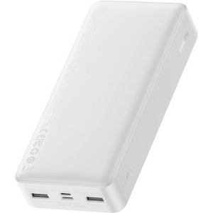 Baseus Bipow 20000 mAh, 2x USB, 1x USB-C, 15, White