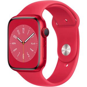 Apple Watch S8, 45mm Aluminium (Product) Red cu (Product) Red Sport Band Regular + GPS