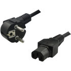 Cablu componente Logilink Schuko Male - IEC 320 C15 Female, 2m, negru