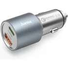 Incarcator auto Hama 1x USB-C, 1x USB, 38 W, Silver