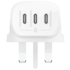 Incarcator retea Belkin Boost Charge, 3x USB-C, Quick Charge 67 W, White