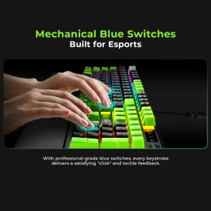 Havit KB926L RGB Black/Green Blue Switch Mecanica