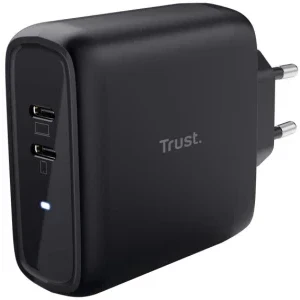 Trust Maxo, 2x USB-C, Quick Charge 65 W, Black