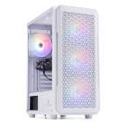 PC Gaming ZMEU Plus Alb Esports Edition, Intel i5-12400F 2.5GHz, 16GB DDR5, 500GB SSD, RTX 3050 8GB GDDR6, Iluminare RGB