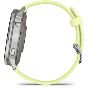 Garmin Venu 4, 45mm AMOLED curea silicon Silver/Citron