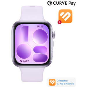 Huawei Watch Fit 5, Purple cu Purple Fluoroelastomer Strap + 1 Month Health+
