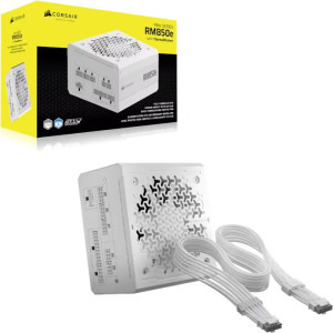Corsair RM850e, Cybenetics Gold, 850W, White