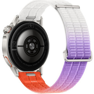 Huawei Watch GT Runner 2, Titanium Dawn Orange curea Gradient Orange AirDry Woven + 1 Year Warranty Extension