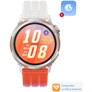 Huawei Watch GT Runner 2, Titanium Dawn Orange curea Gradient Orange AirDry Woven + 1 Year Warranty Extension