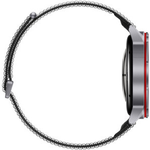 Huawei Watch GT Runner 2, Titanium Midnight Black curea Black AirDry Woven + 1 Year Warranty Extension