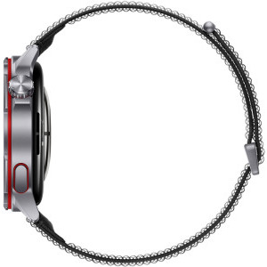 Huawei Watch GT Runner 2, Titanium Midnight Black curea Black AirDry Woven + 1 Year Warranty Extension