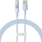 Cablu de date / adaptor Baseus Gem, USB Male la USB-C Male, 100W, 2 m, Blue