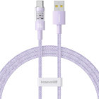 Cablu de date / adaptor Baseus Gem, USB Male la USB-C Male, 100W, 2 m, Purple