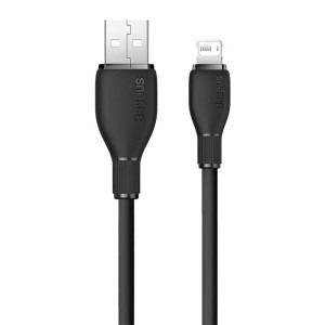 Baseus Pudding, USB Male la Lightning Male, 1.2 m, Black
