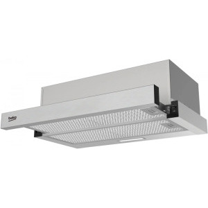 Beko telescopica HNT63322XH, Putere de absorbtie 320 m3/h, 3 trepte de viteza, Iluminare LED, 60 cm, Inox
