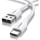 Cablu de date / adaptor Ugreen US287, USB Male la USB-C Male, 0.25 m, White