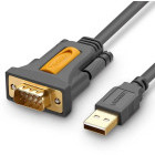 Cablu periferice Ugreen USB tip A Male la RS-232 Male, 1 m, Negru