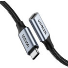 Cablu periferice Ugreen US372 Extensie USB-C 3.2 Gen 2 Male la USB-C 3.2 Gen 2 Female, PD 3.0, QC 4.0, 100 W, 1 m, Negru
