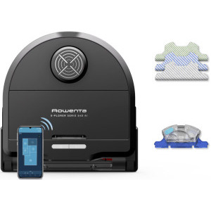 Rowenta X-Plorer Seria 240 RR9675WH, Li-Ion, 8000Pa, 0.35L, Negru