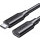 Cablu periferice Ugreen US353 Extensie USB-C 3.2 Gen 2 Male la USB-C 3.2 Gen 2 Female, 100 W, 1 m, Negru