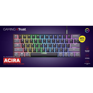 Trust GXT 867 Acira 60% Gaote Outemu Red Switch Mecanica