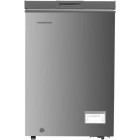 Lada frigorifica Heinner HCF-HM100CSE++, 98 L, Clasa E, Sistem convertibil racire / congelare, Control electronic, Argintiu