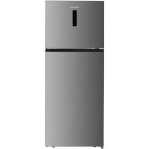 Frigider Heinner HF-HM415NFS, 415 L, Clasa E, No Frost, Inverter, Control electronic, Iluminare LED, 178 cm, Argintiu