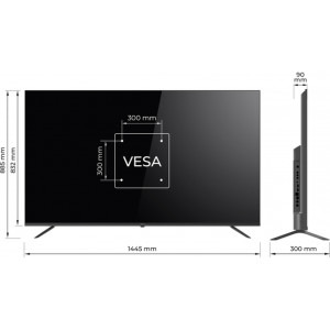 KIVI Smart TV 65U730QB Seria U730QB 165cm negru 4K UHD HDR
