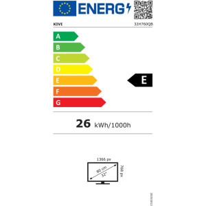 KIVI Smart TV 32H760QB Seria H760QB 80cm negru HD Ready