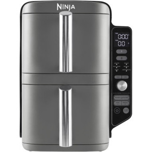 Ninja Friteuza cu aer cald Double Stack XL SL400EU, 2470W, 2x 4.75L, Gri/Negru