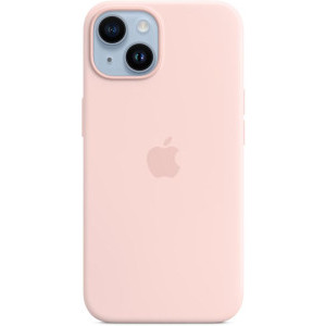 Apple Protectie pentru spate, material silicon, cu MagSafe pentru iPhone 14, culoarea Chalk Pink