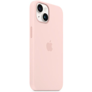 Apple Protectie pentru spate, material silicon, cu MagSafe pentru iPhone 14, culoarea Chalk Pink