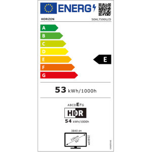 Horizon Smart TV 50HL7590U/D Seria HL7590U/D 126cm negru 4K UHD HDR