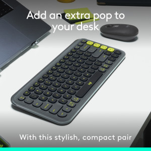Logitech Pop Icon Combo, Bluetooth, Graphite