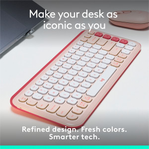 Logitech Pop Icon Keys, Bluetooth, Rose