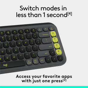 Logitech Pop Icon Keys, Bluetooth, Graphite
