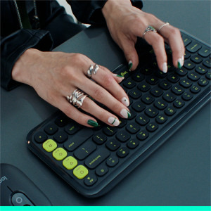 Logitech Pop Icon Keys, Bluetooth, Graphite