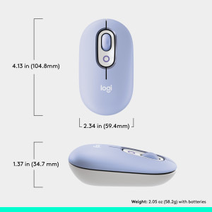 Logitech POP Mouse, Bluetooth, Lilac