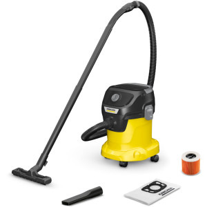 Aspirator Karcher KWD 3 V-15/4/20, cu sac, 1000W, 15L, Galben/Negru